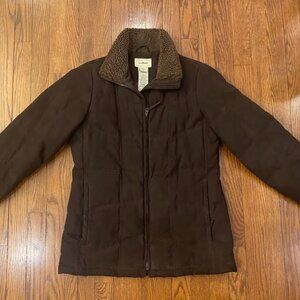 LL Bean Women's Goose Down Coat - Size Small